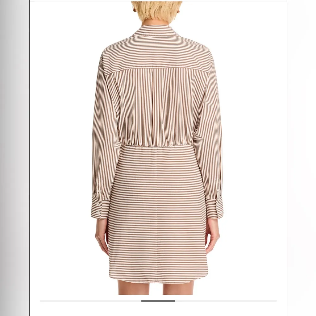NWT Veronica Beard Roanoke Striped Shirtdress Sz 8 - Image 4
