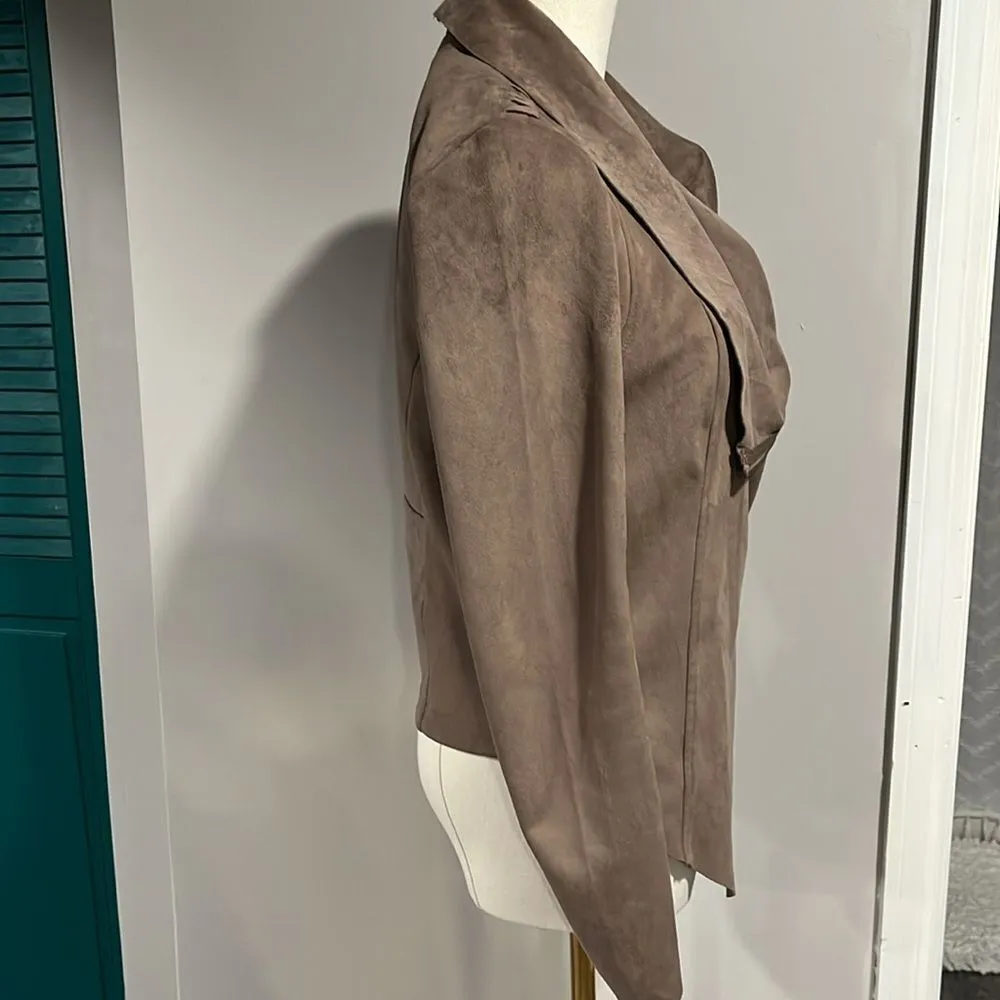 VIGOSS NWOT Elegant Taupe Women's moto Jacket XS - Image 7