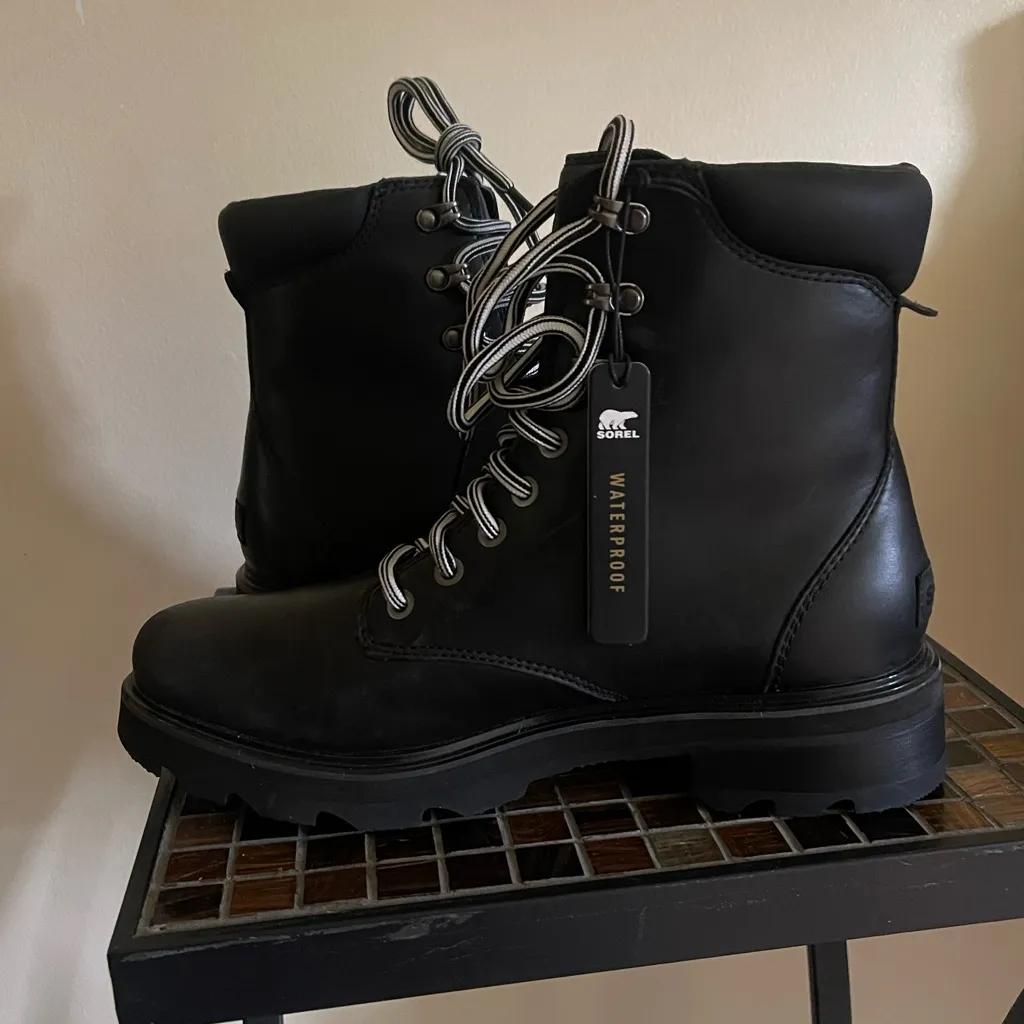 Sorel Lennox Lace Boots Black - Image 5
