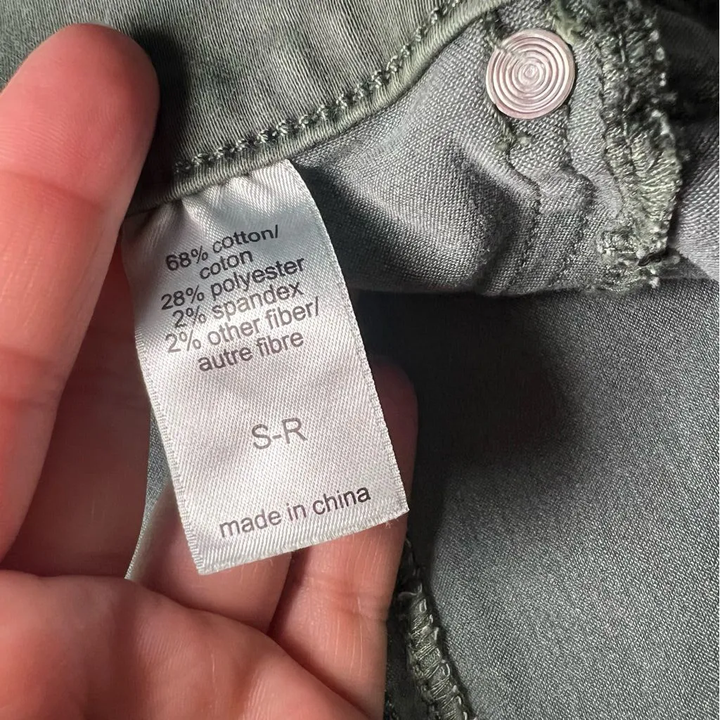 Maurices Olive Green Denim Skinny‎ Jeans Size S-R (4-6) Stretch 5-Pocket Autumn - Image 6