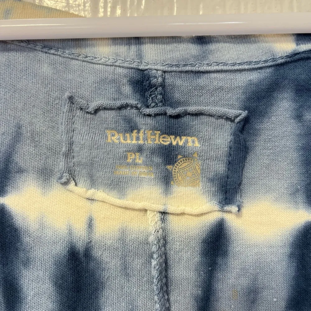 NWT Ruff Hewn Indigo Blue and White Tie dye Maxi Dress large petite - Image 3