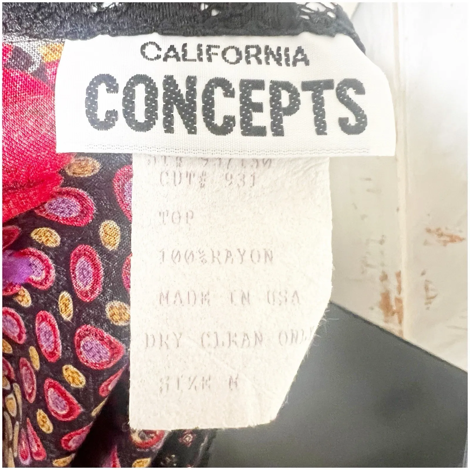 Collective Concepts Vintage Patchwork Blazer Jacket Sheer Sleeve Sz Medium 80’s - Image 8