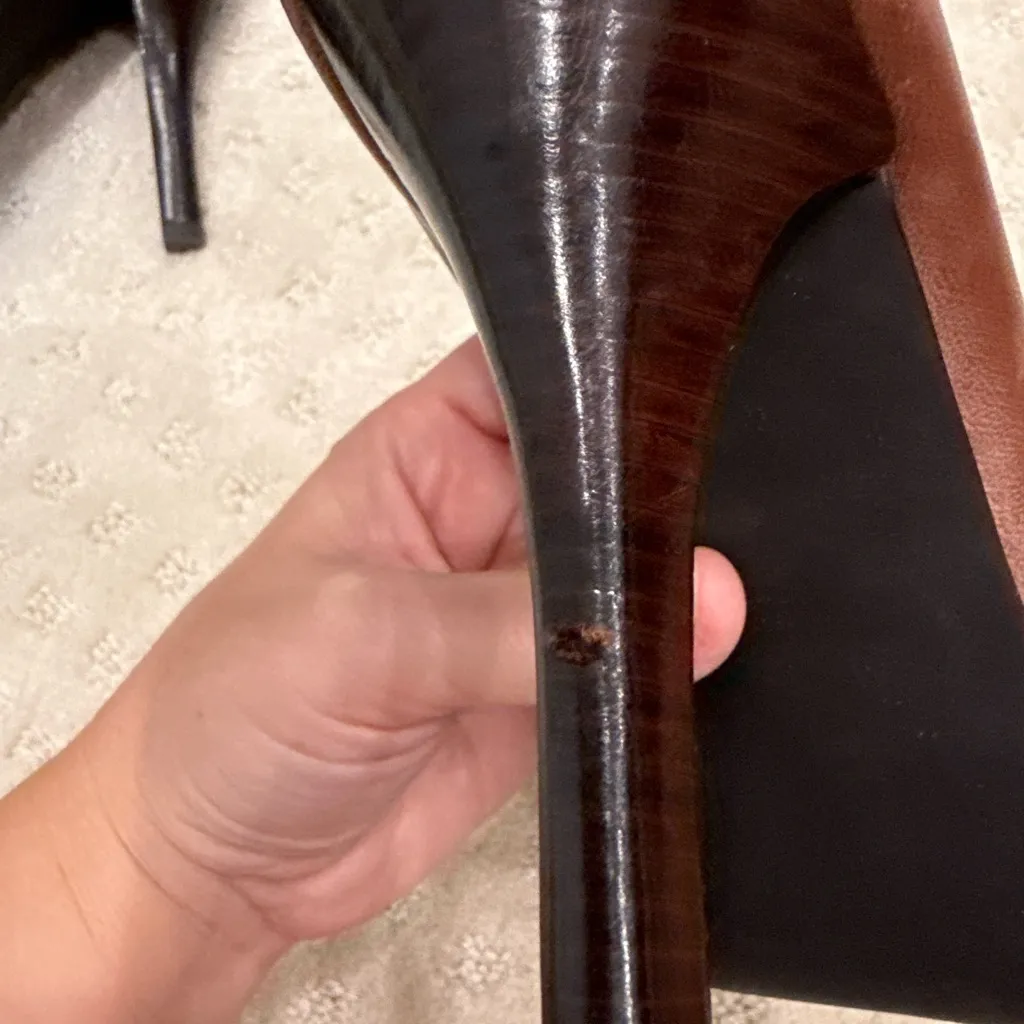 Michael Kors Brown Peep - Image 7