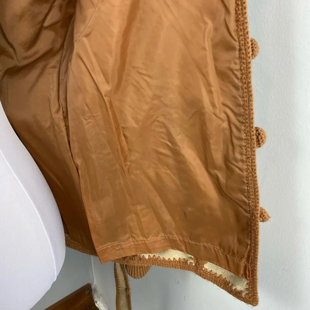 Vintage 70’s Suede Leather and Knit Jacket Small - Image 9