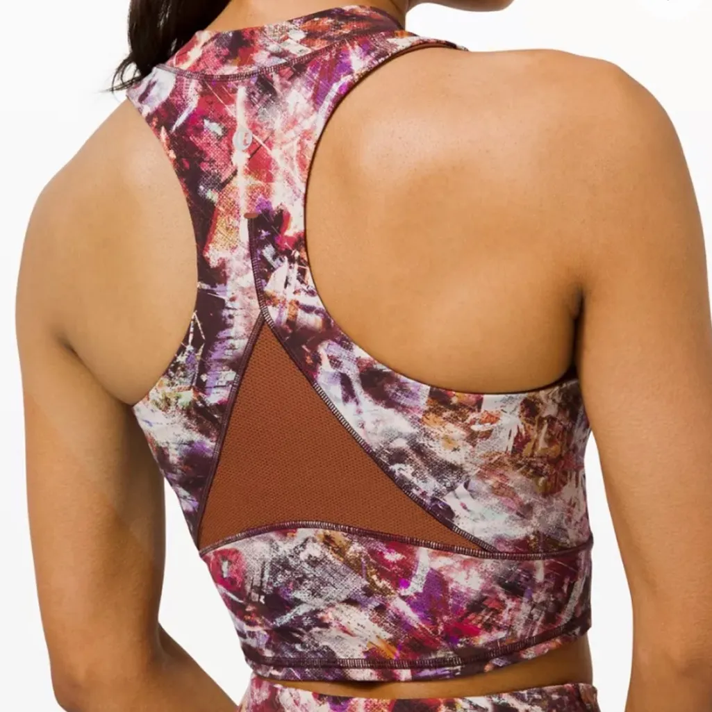 Lululemon Everlux and Mesh Cropped Tank - Image 2