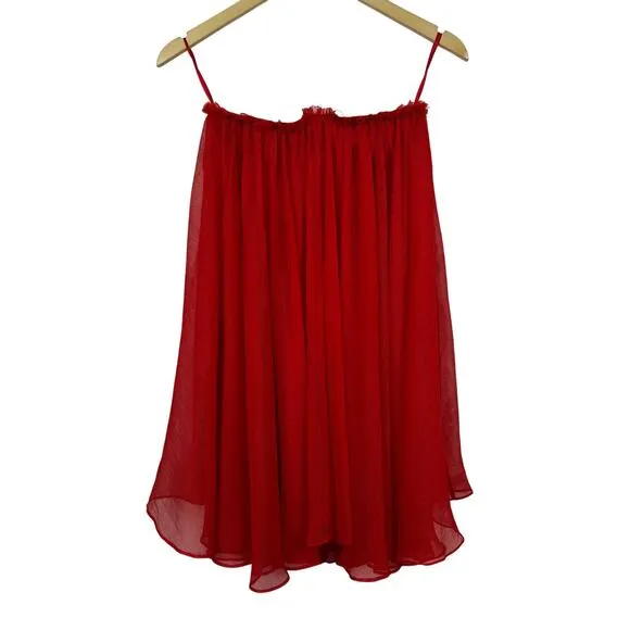 Blaque Label Red Chiffon Sweetheart Mini Dress Size XS‎ NWT - Image 2