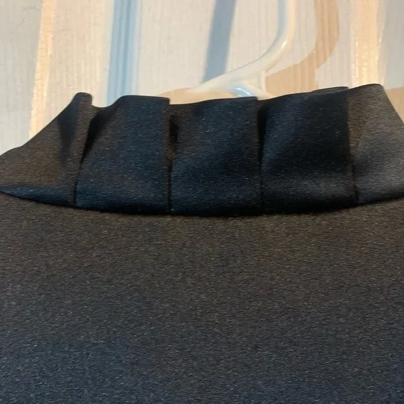 Apostrophe High Collar Black Jacket Women’s Large Button Down Long‎ Puff Sleeves - Image 5