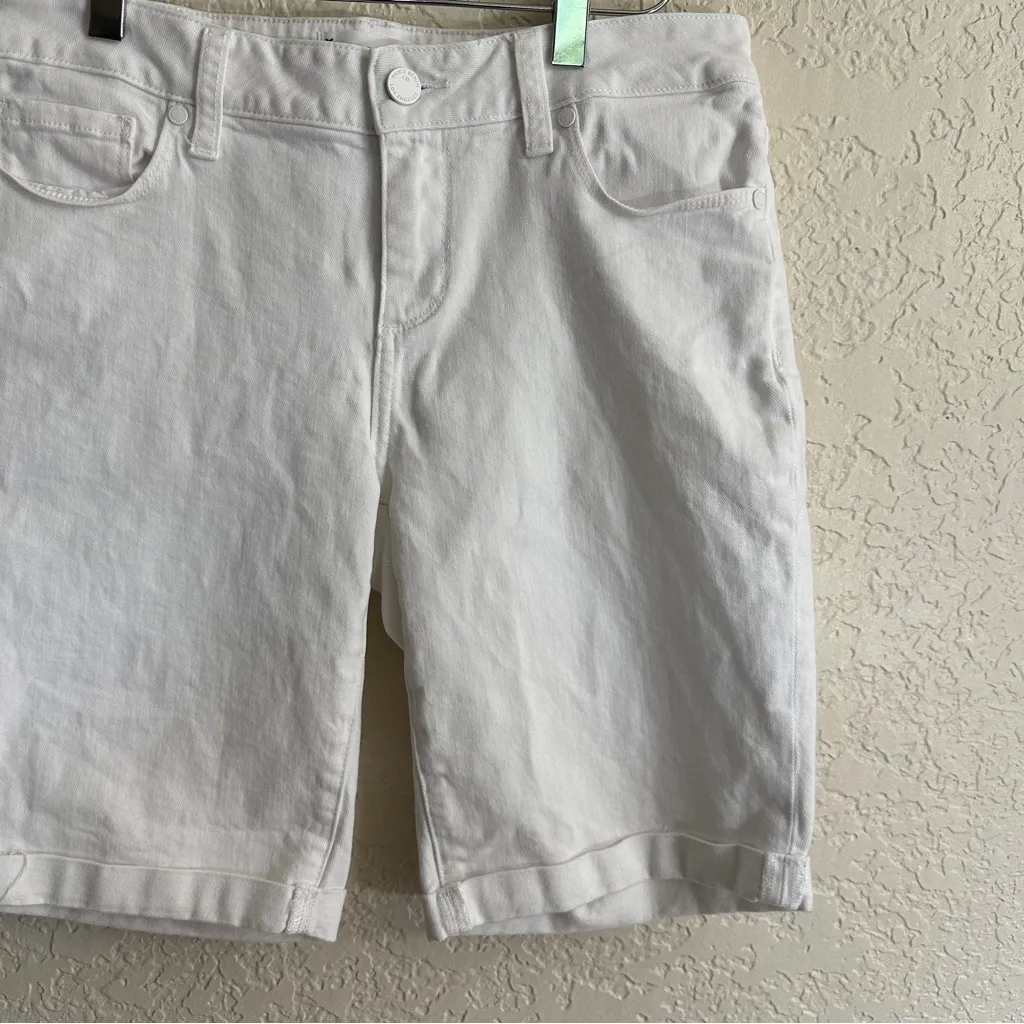Paige Jax‎ Knee  White Denim Size 28 Bermuda Shorts - Image 5