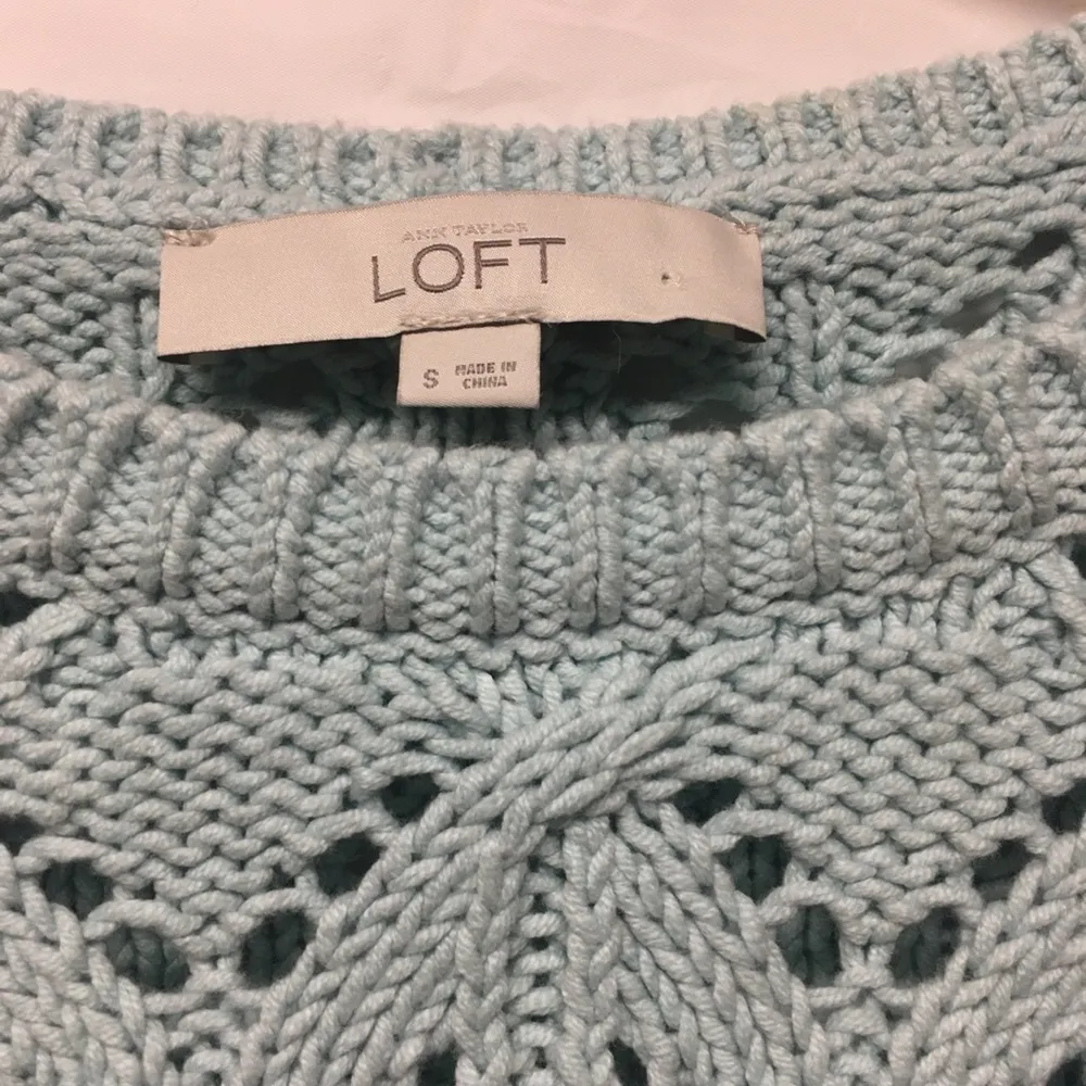 Ann Taylor LOFT Crochet Knit Cable Sweater - S - Image 3