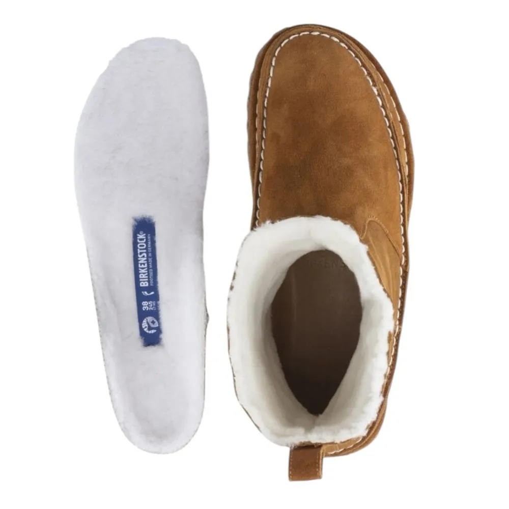 Birkenstock Lahti Suede Shearling Fur Moccasin Boots Brown 42 W‎ 11–11.5 M 9–9.5 - Image 7