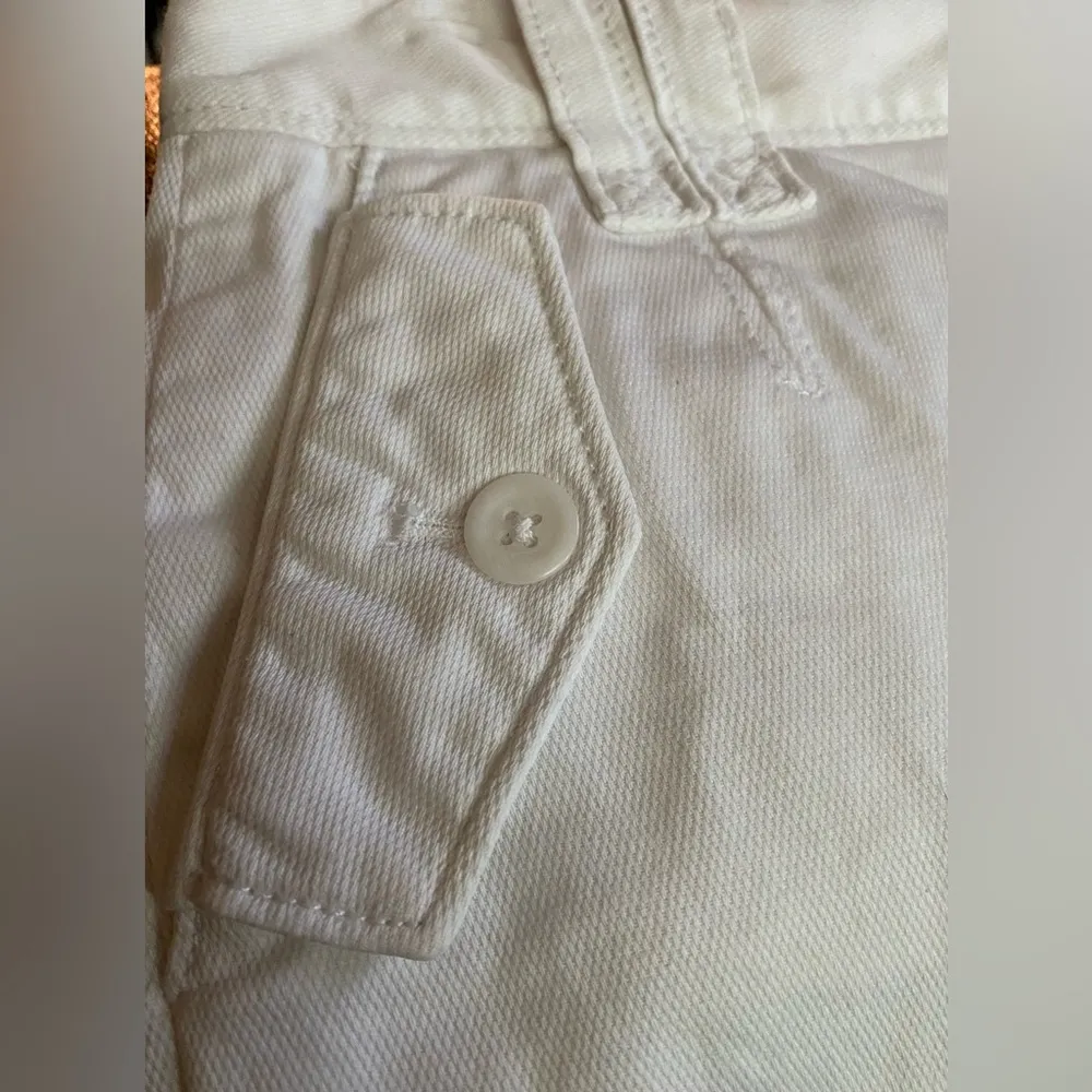 Banana Republic Women’s Sz 2 Martin Fit White Cotton Blend Twill Stretch Shorts - Image 6