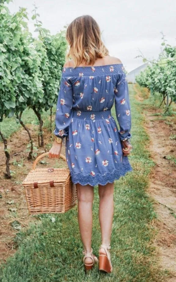 Floral Off The Shoulder Dress - Image 4