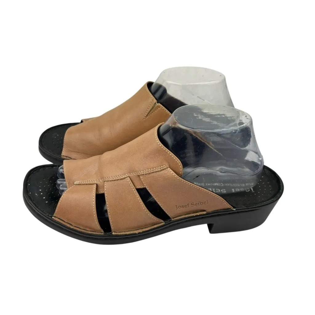 *Josef Seibel Comfort Shoe Womens EU 42 Tan Leather Quite Luxury Old Money Brown Size 11 - Image 7