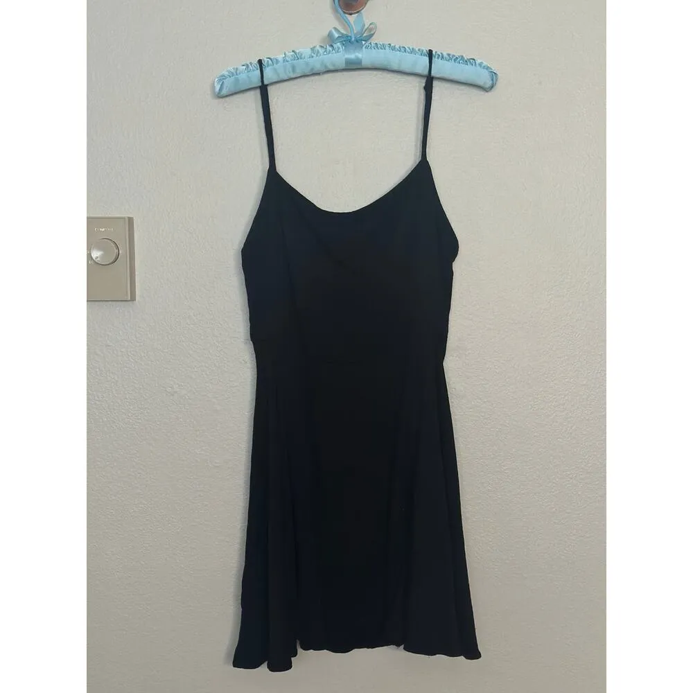 Kimchi Blue Urban Outfitters Black Square Neckline Medium Mini Dress Back Cutout - Image 3