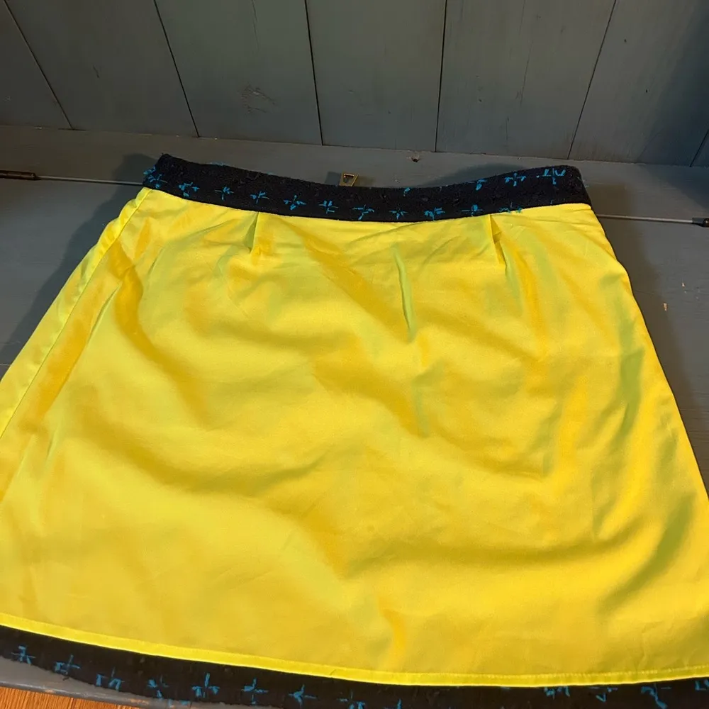 Sail To Sable Skirt Women's 6 Blue Fringed On Fifth Tweed A-Line Mini Lined - Image 11