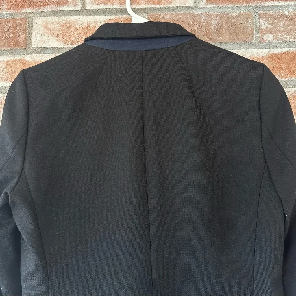 J. Crew Blazer Wool Blend Women’s 8 Black Academia Business Office Career - Image 9