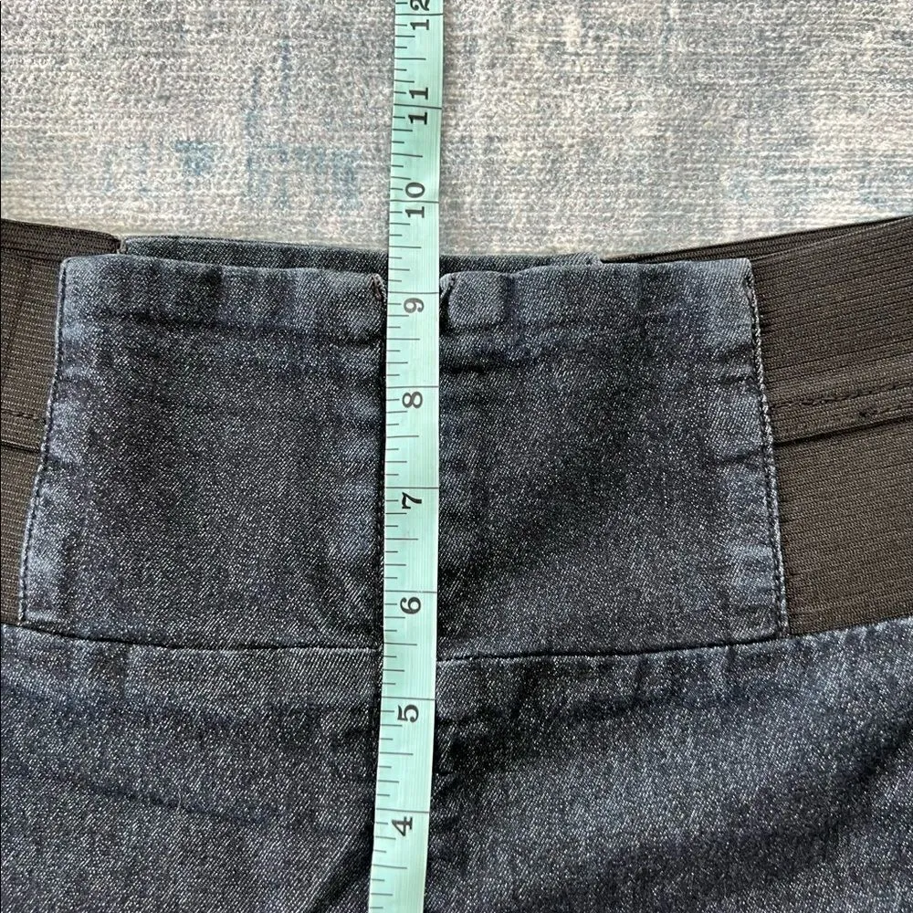 Heart Breaker Dark Wash Elastic Waist Zippered Skinny Jeans Medium Blue Size undefined - Image 6