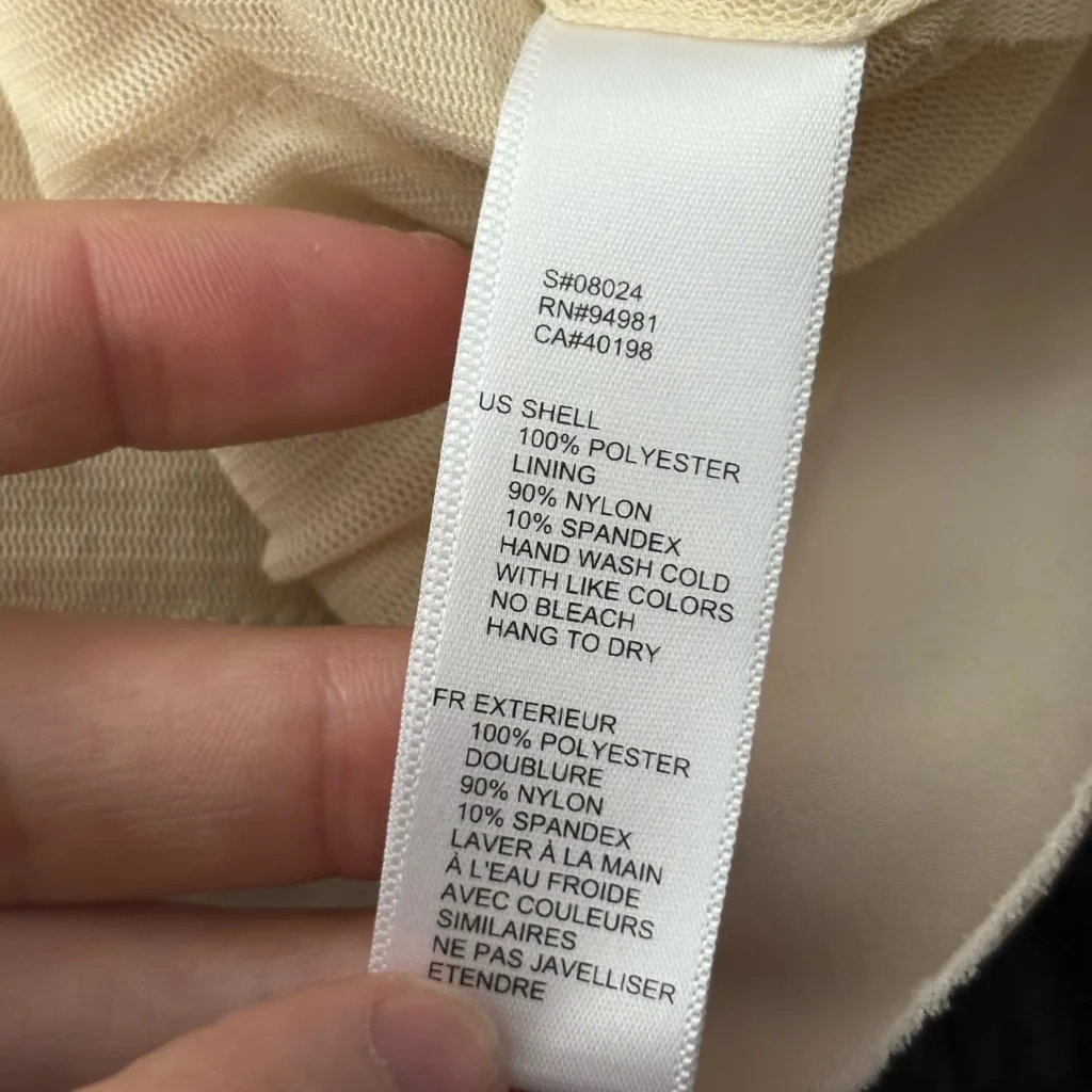 Forever 21 Vintage Y2K 2000s Champagne Statin Tiered Haulter Dress Size Small - Image 9