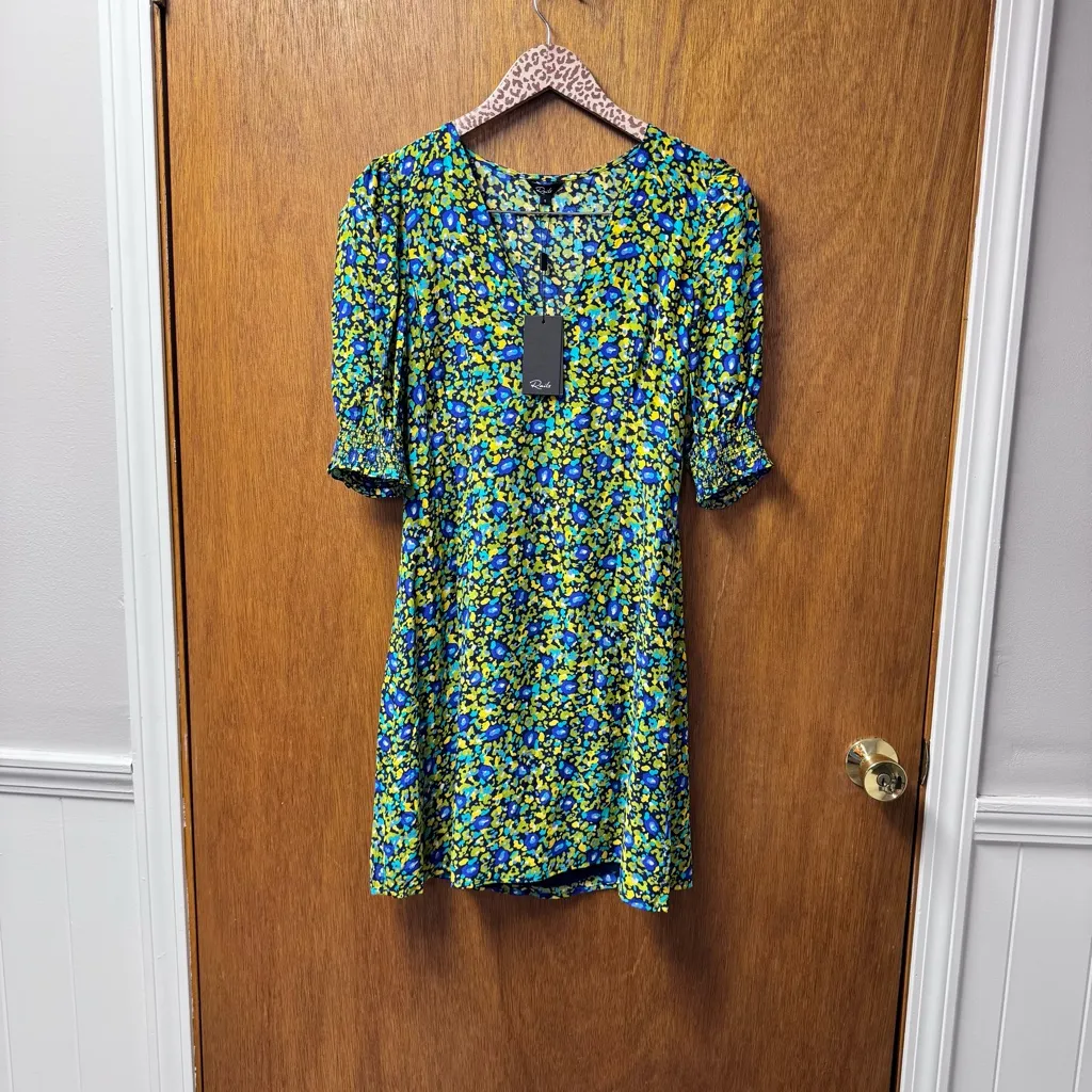 NEW Rails Roma Short Sleeve Mini Dress Abstract Garden Floral Small S NWT - Image 16