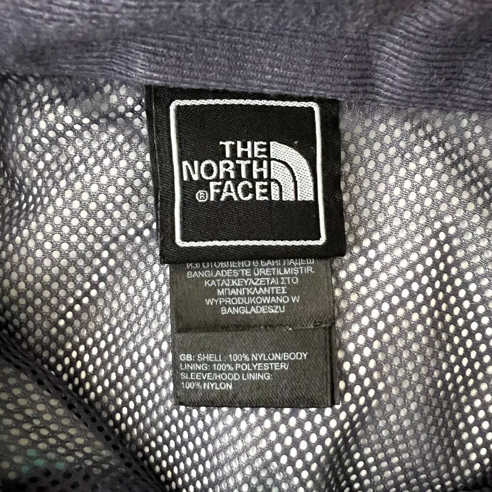 North Face Blue Full Zip Hooded Raincoat Jacket - Image 6