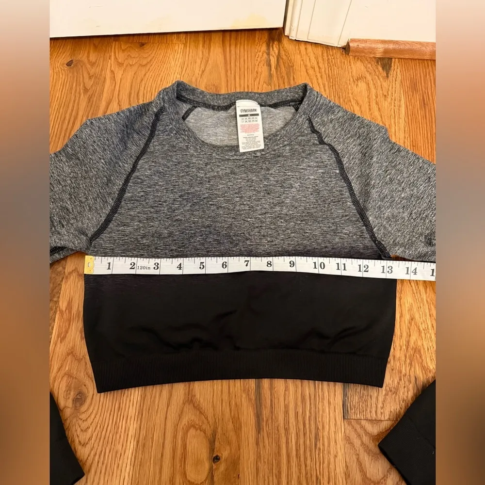 Gymshark Medium Women’s Adapt Ombre Seamless Long Sleeve Crop Top - Image 8