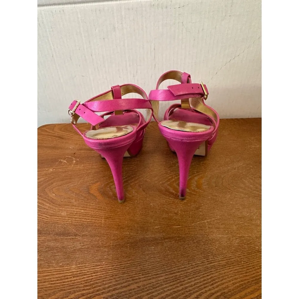 Thalia Women’s Raquell Pink Stiletto High Heel 4.5" Sandal Size 7 / 38 Sku 2875 - Image 10