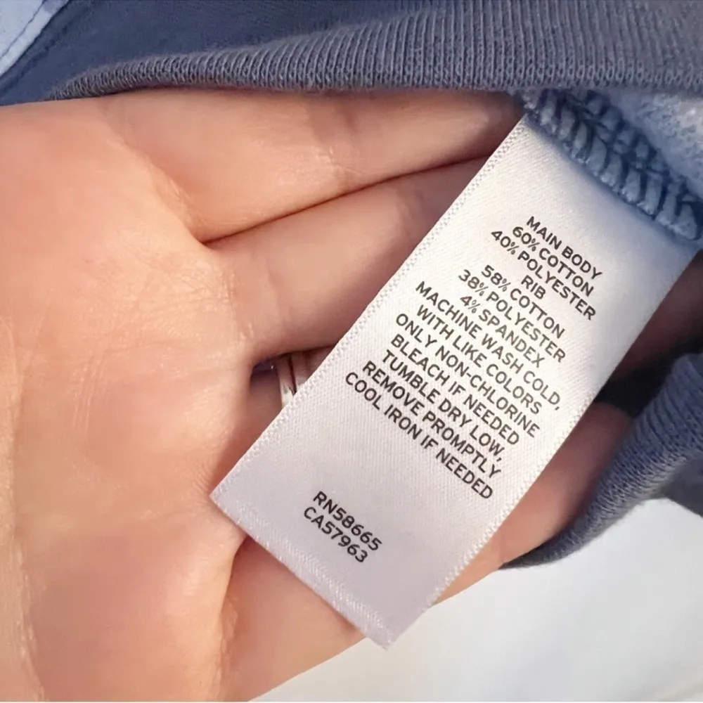 Abound Blue Tie Dye Pullover Sweatshirt Crewneck Fleece Lined Size Small New - Image 6