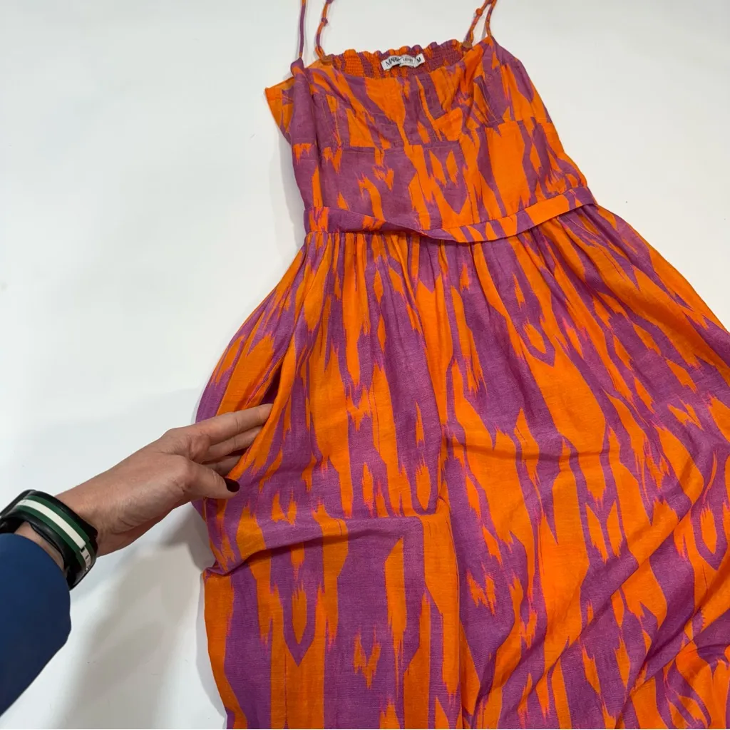 Maria Cher Targatal Midi Dress Medium Orange - Image 9