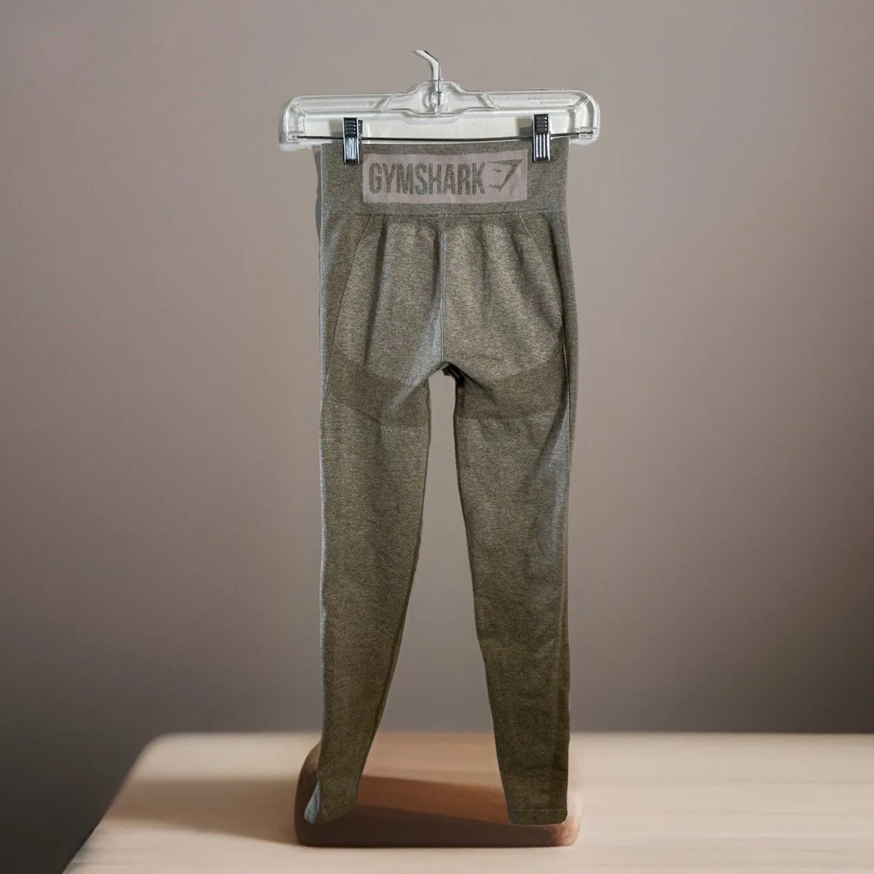 Gymshark Flex High‎ Waisted Leggings | Khaki Green | S *See Measurements* - Image 2