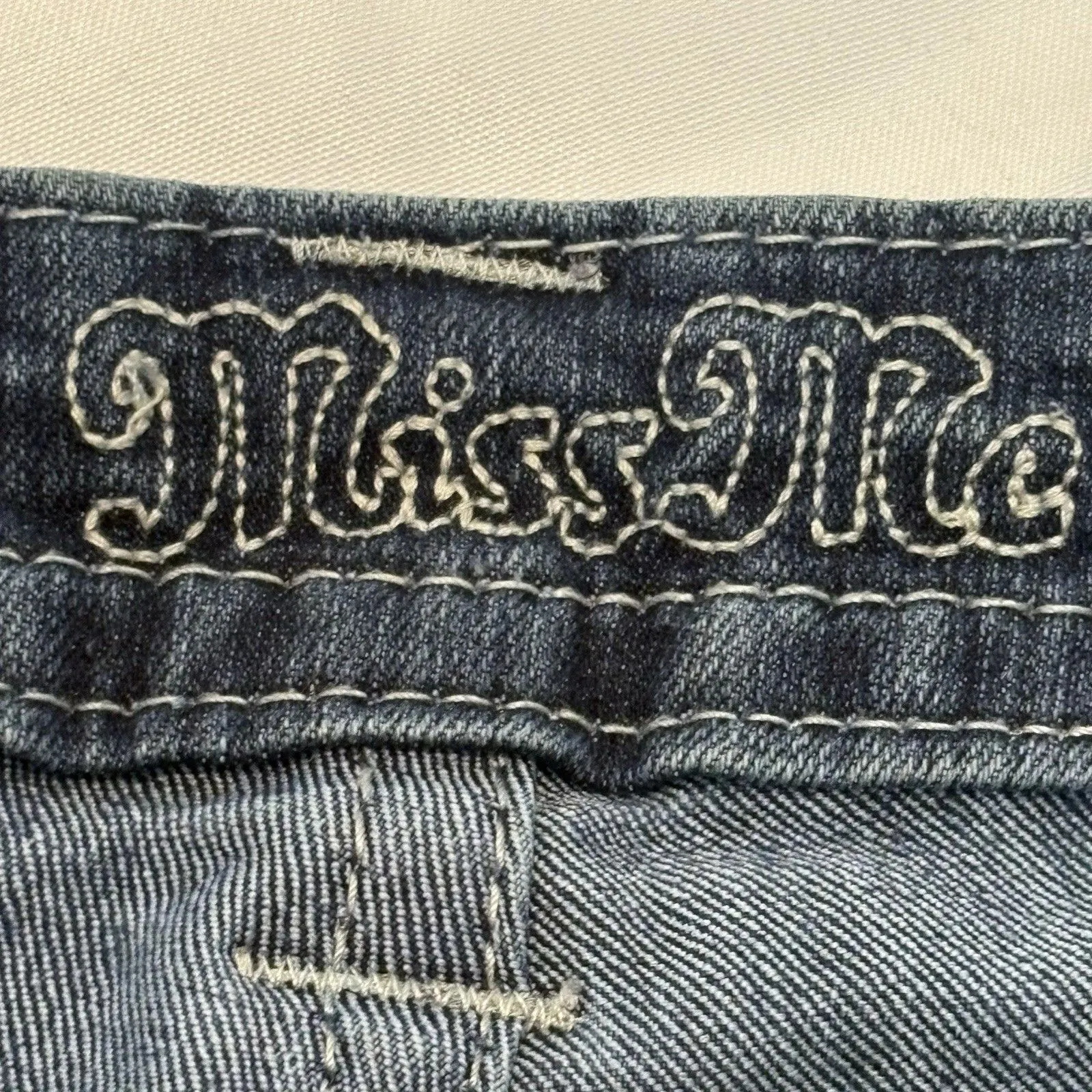 Miss Me Jeans JP5489B2 Boot Cut Distressed Size 29 Color DK131 Y2K Embroidered - Image 9