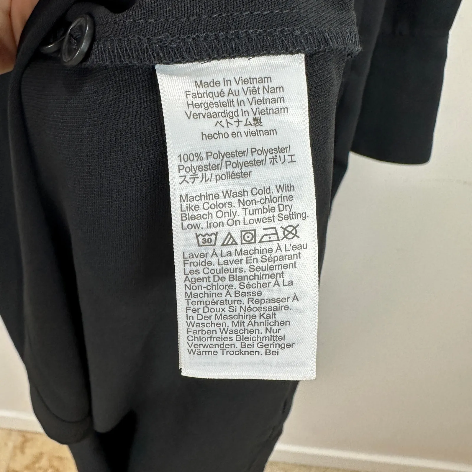 Madewell Button Up Midi Shirtdress Black Minimalist Relaxed Long Sleeve US 2 NWT - Image 10