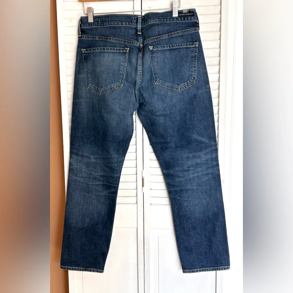 Citizens of Humanity Womens Elsa Mid-Rise Slim Fit Crop Blue Jeans waist size 29 - Image 3