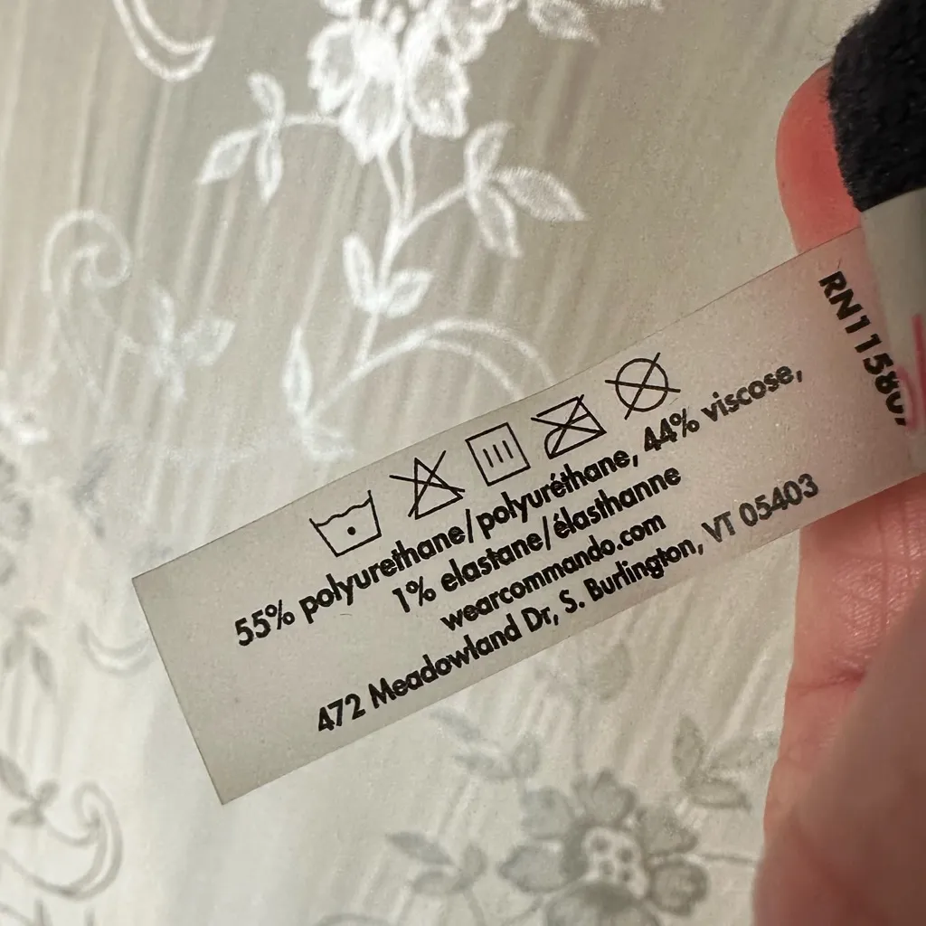 Commando  Faux Leather Bralette Top Revolve  – Black – Size Small - Image 11