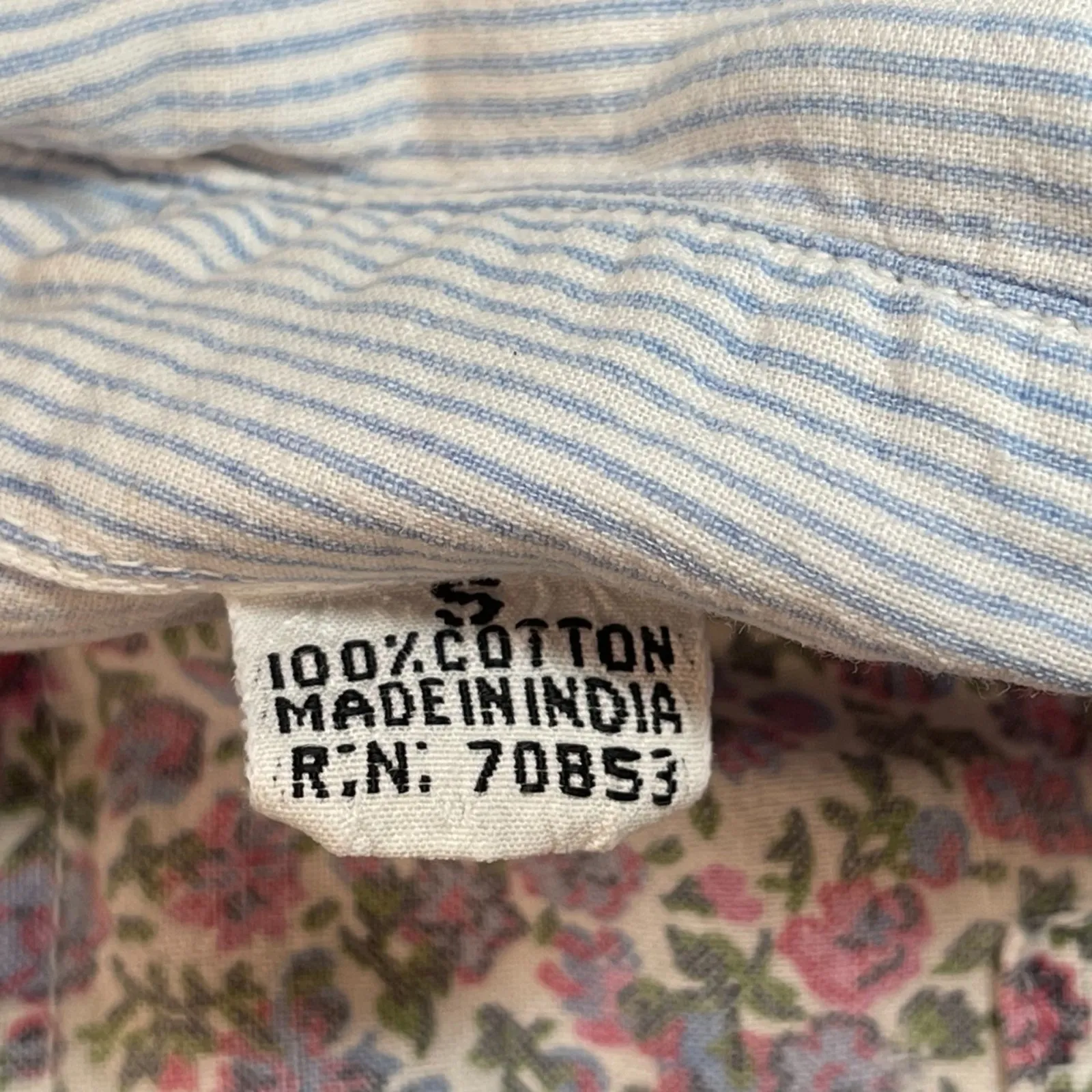 Andrew Sports New York | Vintage 90s Floral Short Sleeve Button Down | Small Blue - Image 10