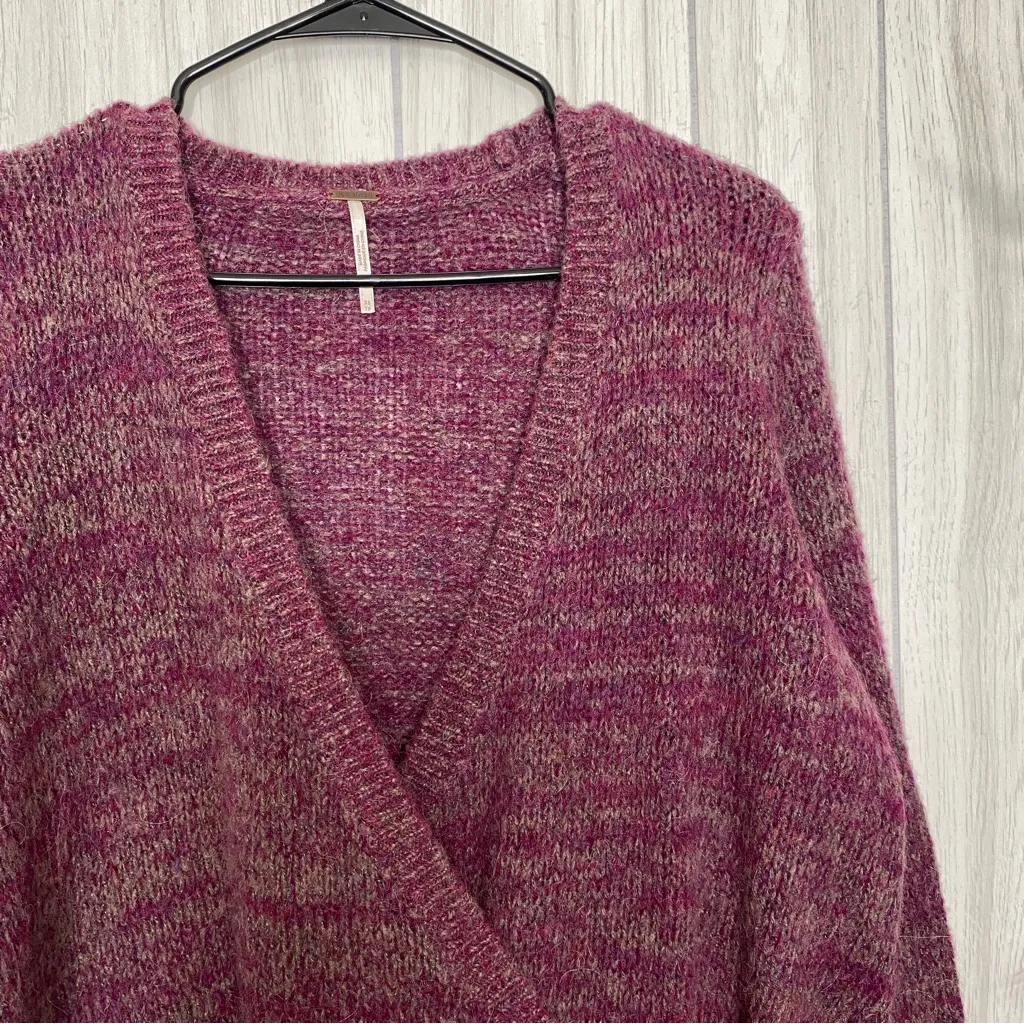 Free People Karina Wrap Sweater Wool Mohair Alpaca size XS Extra Small - Image 8