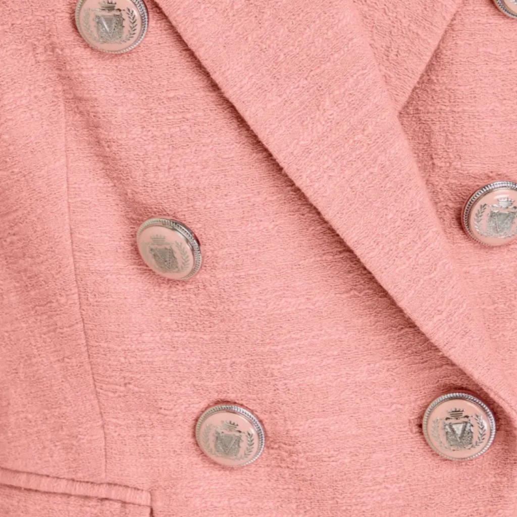 Veronica Beard Miller Dickey Jacket Blazer Rosebloom 14 Tweed‎ - Image 5