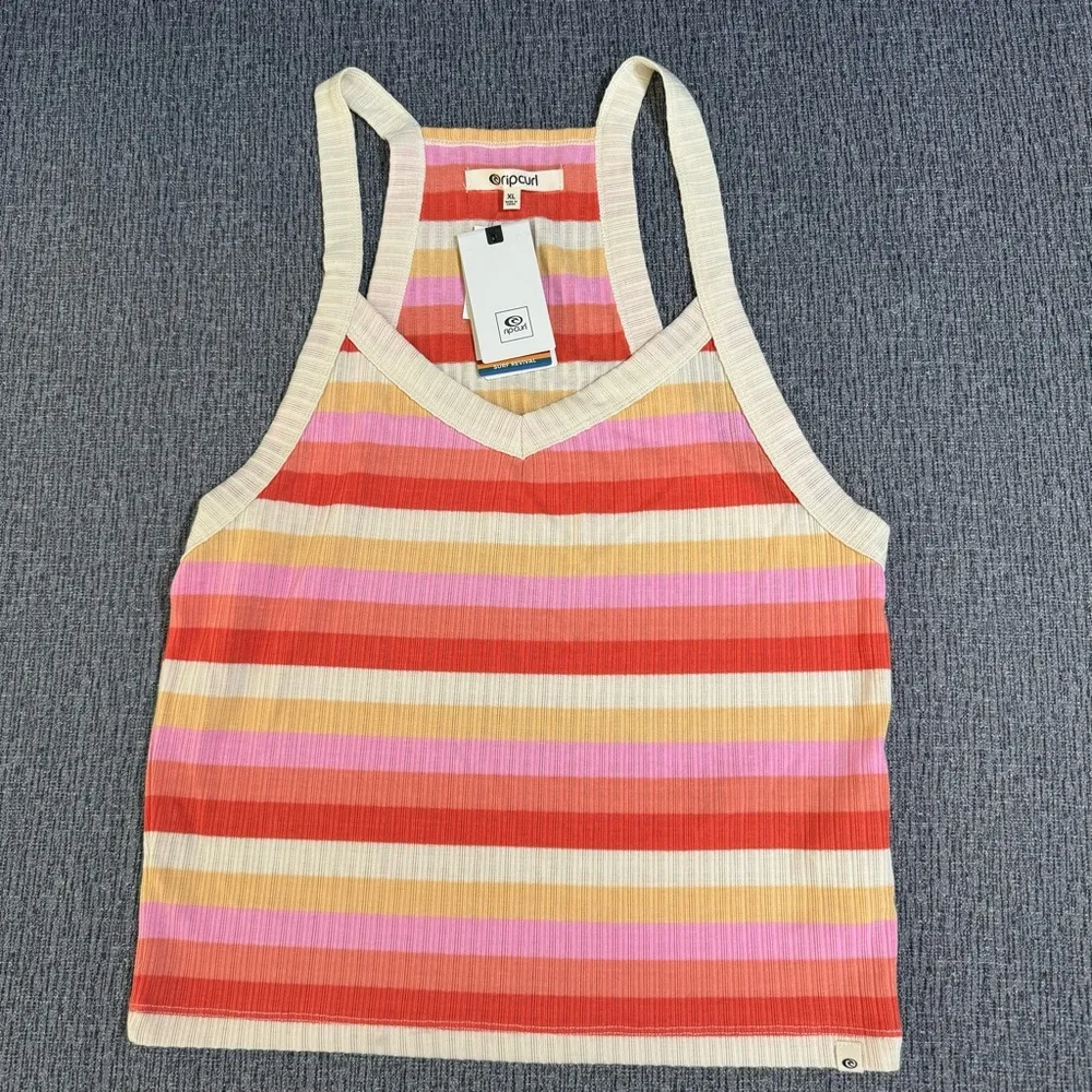 Rip Curl  Day Break Stripe Ribbed Tank Top - Image 6