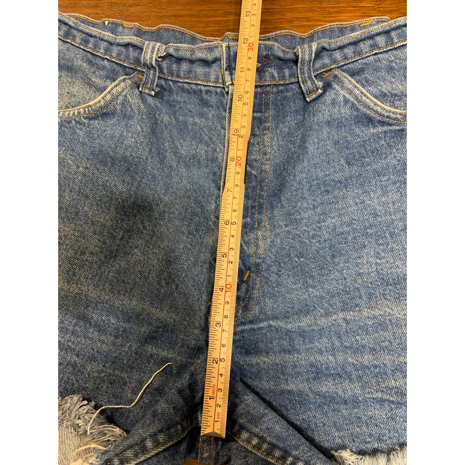 VTG Levi’s Cut Off Shorts Women Summer 60s 70s Orange Tab Western Boho Festival - Image 6