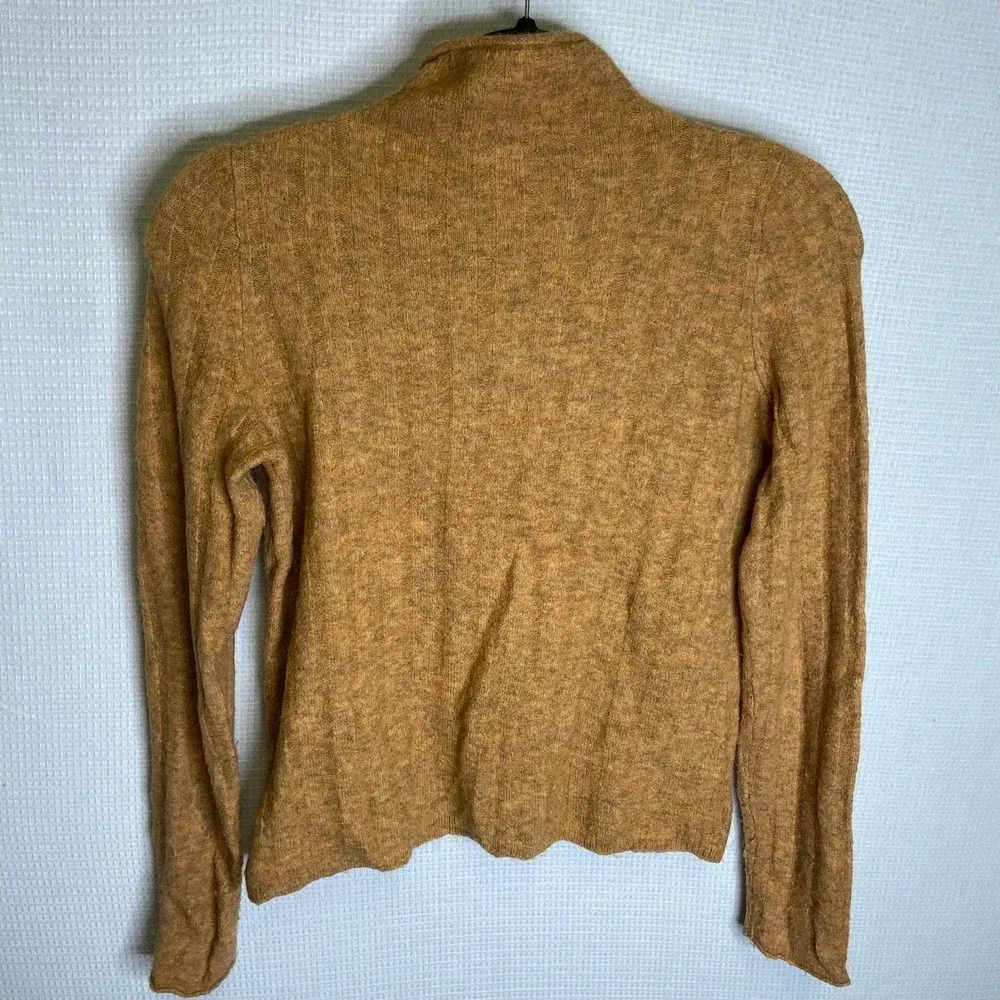 Madewell |‎ Mockneck Mustard Sweater Alpaca Wool - Image 3