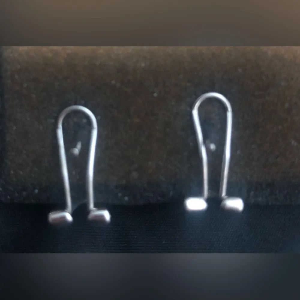 Silver halo teardrop earnings - Image 2