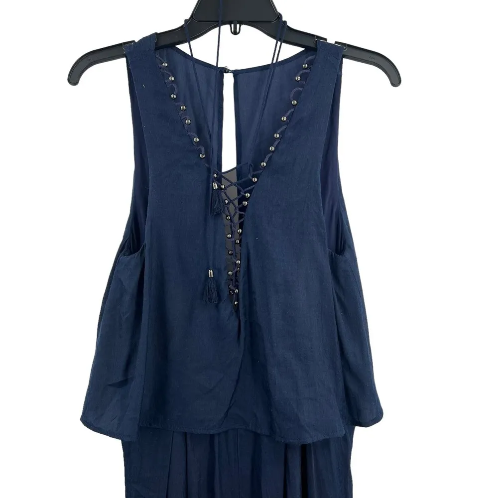 The Jet Set Diaries Souks Jumpsuit Ink Blue Size Small - Image 3