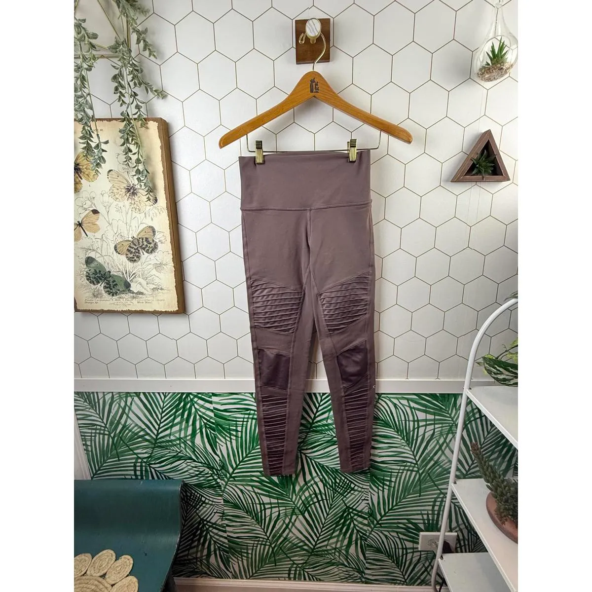 Alo Yoga High Waist Moto Legging Purple Dusk - Size - XS - Image 2