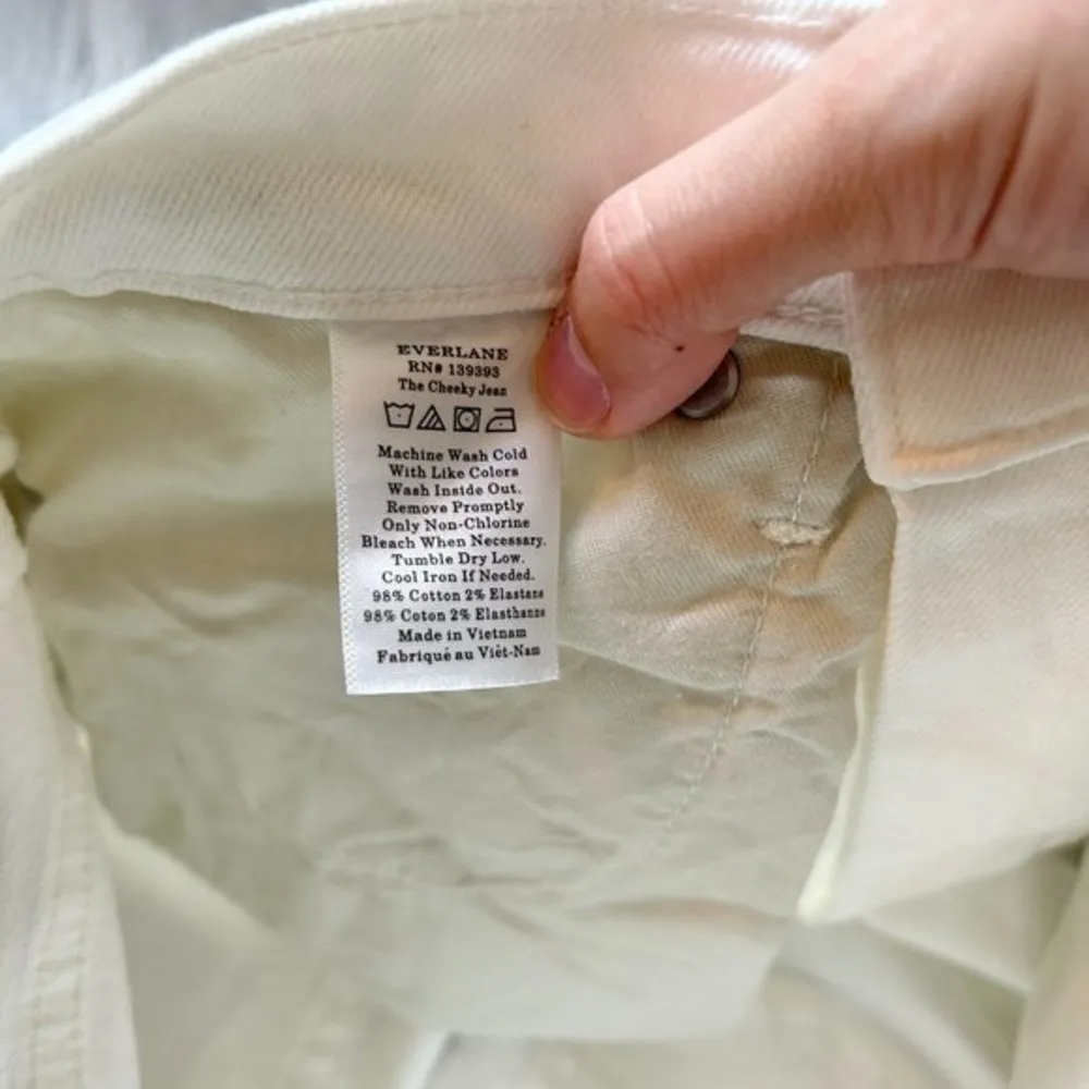 Everlane The Cheeky Straight Jean in Bone Size 26 NWT - Image 6