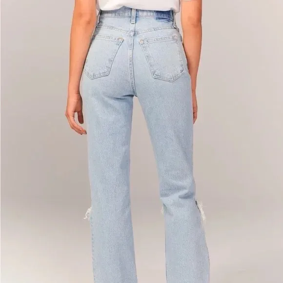 Abercrombie & Fitch The '90s Straight Ultra High Rise Jeans 10/30L - Image 4