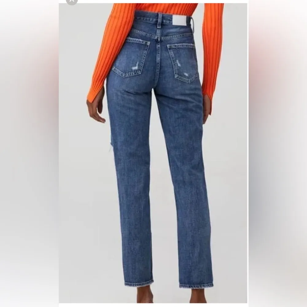 NWT Pistola Presley high rise relaxed roller distressed size 26 - Image 5