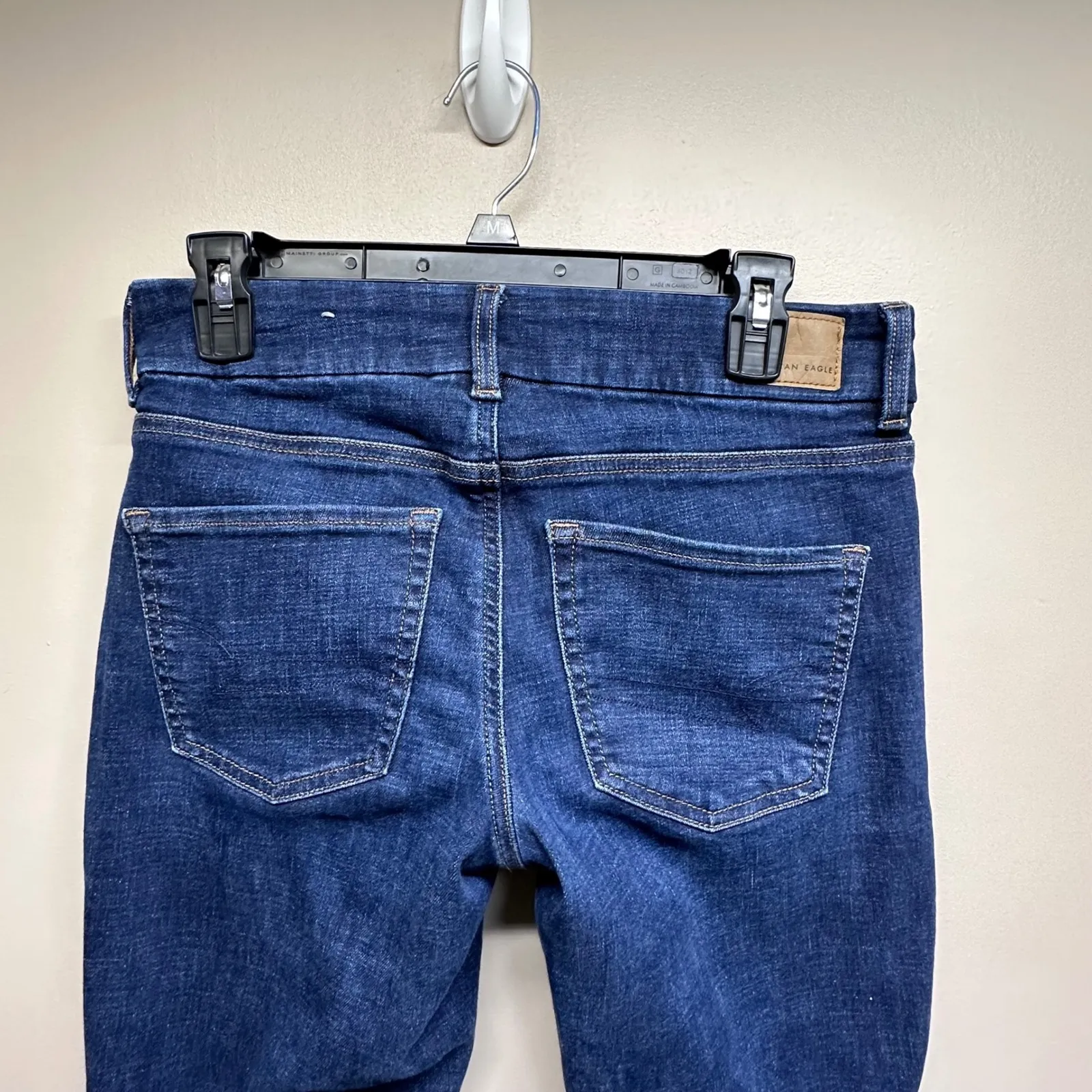 American Eagle Outfitters Womens Jeans Dark Wash Bootcut Stretch Size 4 Short - Image 4