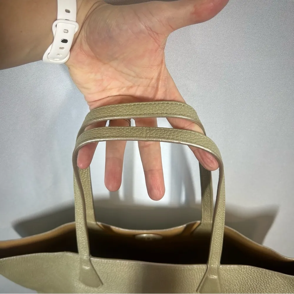 Tory Burch | NWOT Metallic Perry Leather Tote Golden Large Purse Shoulder Bag - Image 12