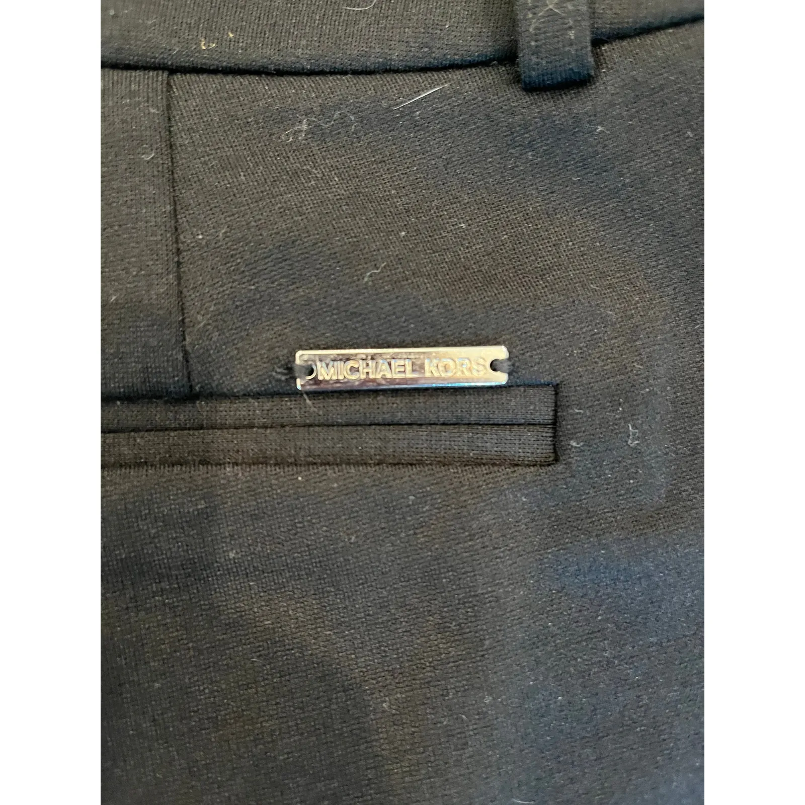 Michael Kors Black Neutral Slacks Work Pants Women 8 Business Casual Academia - Image 3