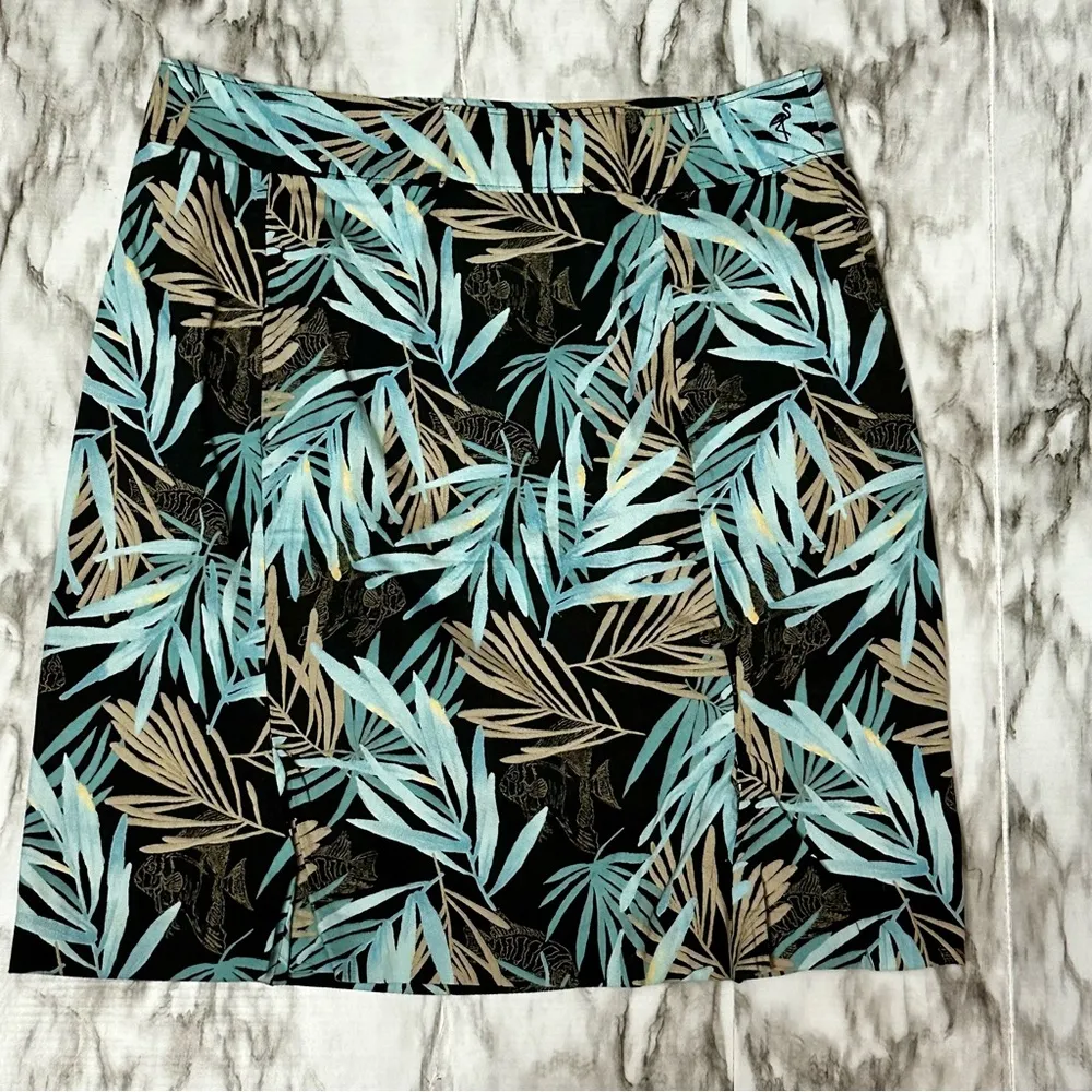 Columbia Blue A-line Mini Skirt River Resort Wear Lightweight Casual Tropical - Image 4