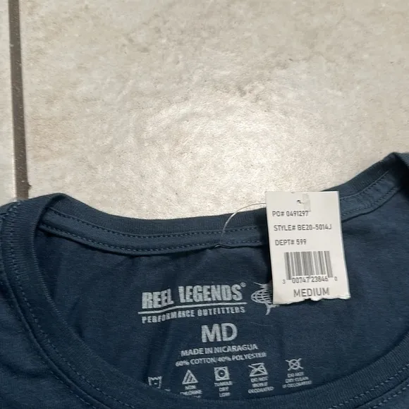 NWT Reel Legends‎ Manatee t shirt - Image 3